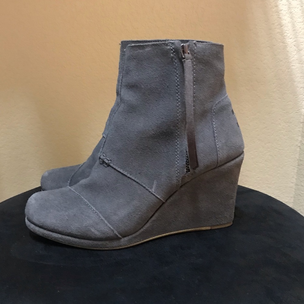 TOMS suede booties